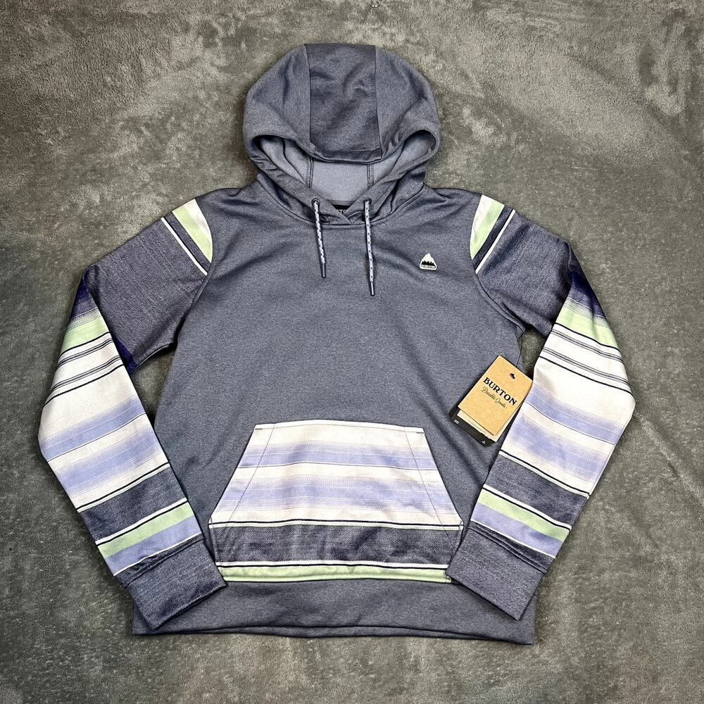 Burton Oak Pullover‎ Hoodie Sweatshirt Womens M Blanket Stripe Ski NWT